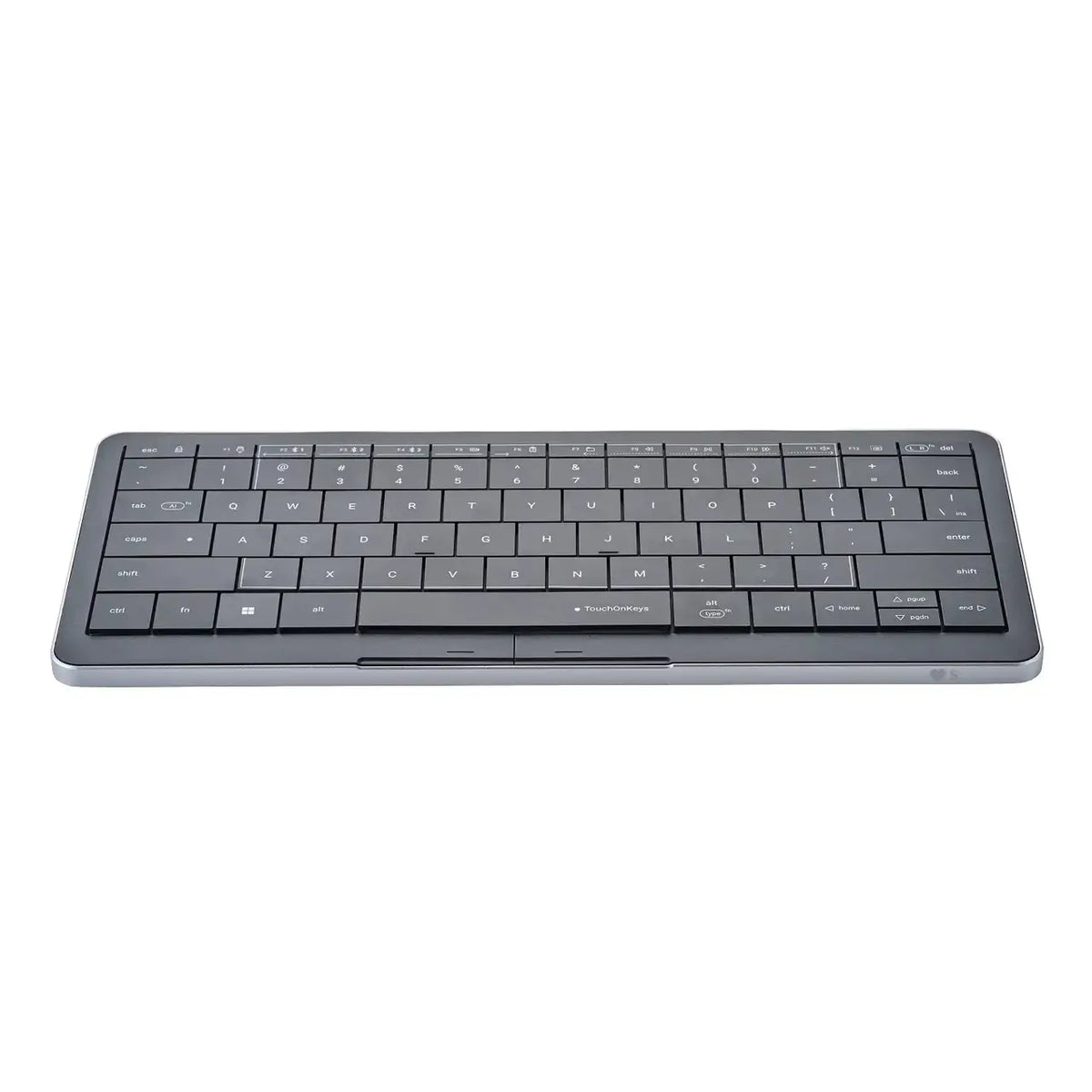 Clevetura S (Windows) — Compact Wireless Keyboard with Touch on the Keys - BLACK