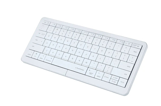 Clevetura S (IOS) - Compact Wireless Keyboard with Touch on the Keys - WHITE